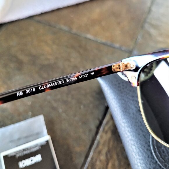 Ray-Ban Unisex RB3016 51" Authentic New Clubmaster Sunglasses - Picture 4 of 8